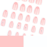 No.VN63 Valentine’s Bow Press-On Nails Set (24 Pcs)