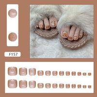 No.528 Golden Beach Cat's Eye Toenails Patch 24pcs/Set