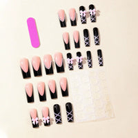 No.F240 Bow Fingernails Patch 24pcs/Set