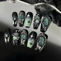 No.AW156 Halloween Dark Fingernails Patch 24pcs/Set