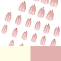 No.F288 Apricot Fingernails Patch 24pcs/Set