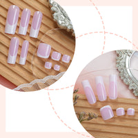 No.PSN111 Pink&White Hand & Toe Pair Set-48pcs
