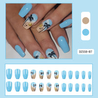 No.BH1 Coconut Beach Fingernails Patch 24pcs/Set