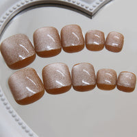 No.528 Golden Beach Cat's Eye Toenails Patch 24pcs/Set