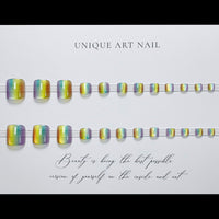 Parche para uñas de los pies Rainbow Cat Eye 24uds