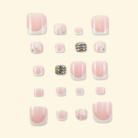No.394 Cute Diamond Toenails Patch 24pcs/Set