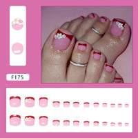 No.581 White Daisy Toenails Patch 24pcs/Set