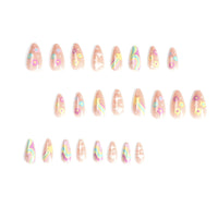 No.F317 Multi-colored Clouds Fingernails Patch 24pcs/Set