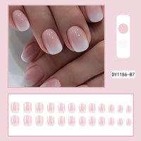 No.F26 Sweet Pink Fingernails Patch 24pcs/Set