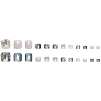 No.527 Butterfly Cat's Eye Toenails Patch 24pcs/Set