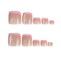 No.618 Pink Cat's Eye Toenails Patch 24pcs/Set