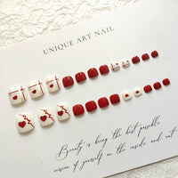 No.474 Cute Love Toenails Patch 24pcs/Set