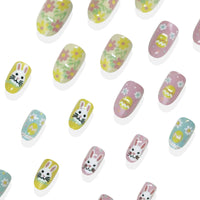 No.ET18 Cute Easter Eggs Fingernails Patch 24pcs/Set