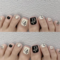 No.486 White Cross Toenails Patch 24pcs/Set