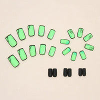 No.AW151 Halloween Green Fingernails Patch 24pcs/Set