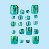 No.BH12 Coconut Trees Toenails Patch 24pcs/Set