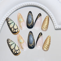 No.F449 Dark Fingernails Patch 24pcs/Set