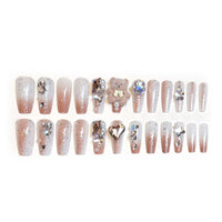 No.F300 Cartoon Plush Bear Fingernails Patch 24pcs/Set