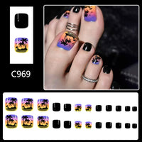 No.BH8 Coconut Trees Toenails Patch 24pcs/Set