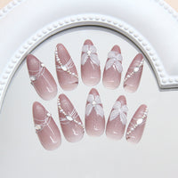 No.F382 Ice Cat's Eye Fingernails Patch 24pcs/Set