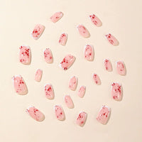 No.F241 Red Fingernails Patch 24pcs/Set