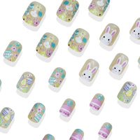 No.ET13 Colorful Eggs Fingernails Patch 24pcs/Set