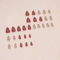 No.F245 Flowers Fingernails Patch 24pcs/Set