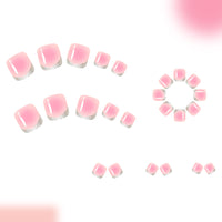 No.644 Pink Toenails Patch 24pcs/Set
