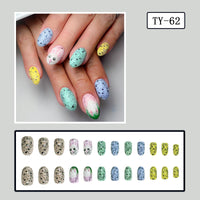 No.ET20 Colorful Quail Eggs Fingernails Patch 24pcs/Set