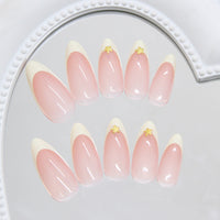 No.F443 Yellow Fingernails Patch 24pcs/Set