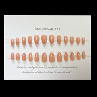 No.F231 V White Fingernails Patch 24pcs/Set