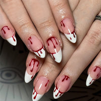 No.AW146 Halloween Blood Fingernails Patch 24pcs/Set