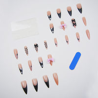 No.F467 Bow Fingernails Patch 24pcs/Set