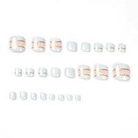 No.452 White Toenails Patch 24pcs/Set