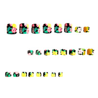 No.499 Pink Rose Toenails Patch 24pcs/Set