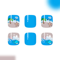 No.525 Beach Toenails Patch 24pcs/Set