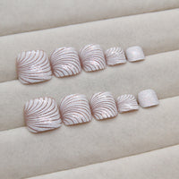 No.BH7 Shell Toenails Patch 24pcs/Set