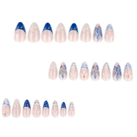 No.F436 Blue Ocean Waves Fingernails Patch 24pcs/Set