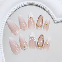 No.F455 White Fingernails Patch 24pcs/Set