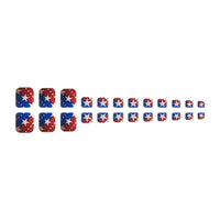 No.JFN2 4th of July Stars&Dots Toenails Patch – 24pcs