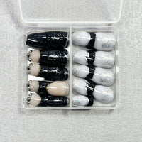 No.PSN59 Black Fingernails Pair Set-48pcs