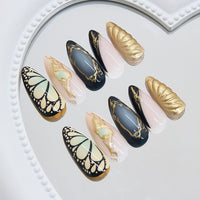 No.F449 Dark Fingernails Patch 24pcs/Set