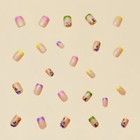 No.F12 Flower Fingernails Patch 24pcs/Set