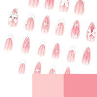 No.ET2 Flower Rabbit Fingernails Patch 24pcs/Set