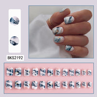 No.F402 Gray Fingernails Patch 24pcs/Set