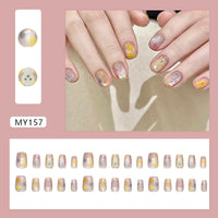 No.F313 Love Cartoon Flowers Fingernails Patch 30pcs/Set