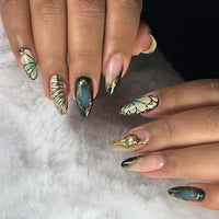 No.F449 Dark Fingernails Patch 24pcs/Set