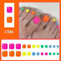 No.647 Summer Colors Toenails Patch 24pcs/Set