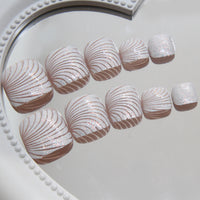 No.BH7 Shell Toenails Patch 24pcs/Set