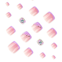 No.688 Purple Toenails Patch 24pcs/Set